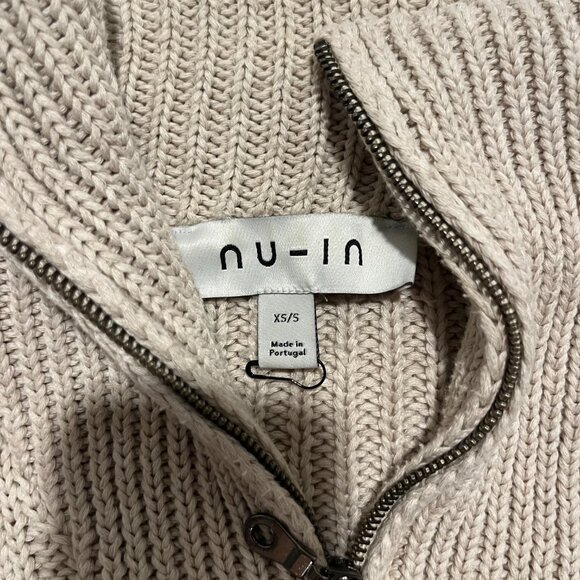 NU-IN Quarter-Zip Cable-Knit Pullover - Picture 4 of 11